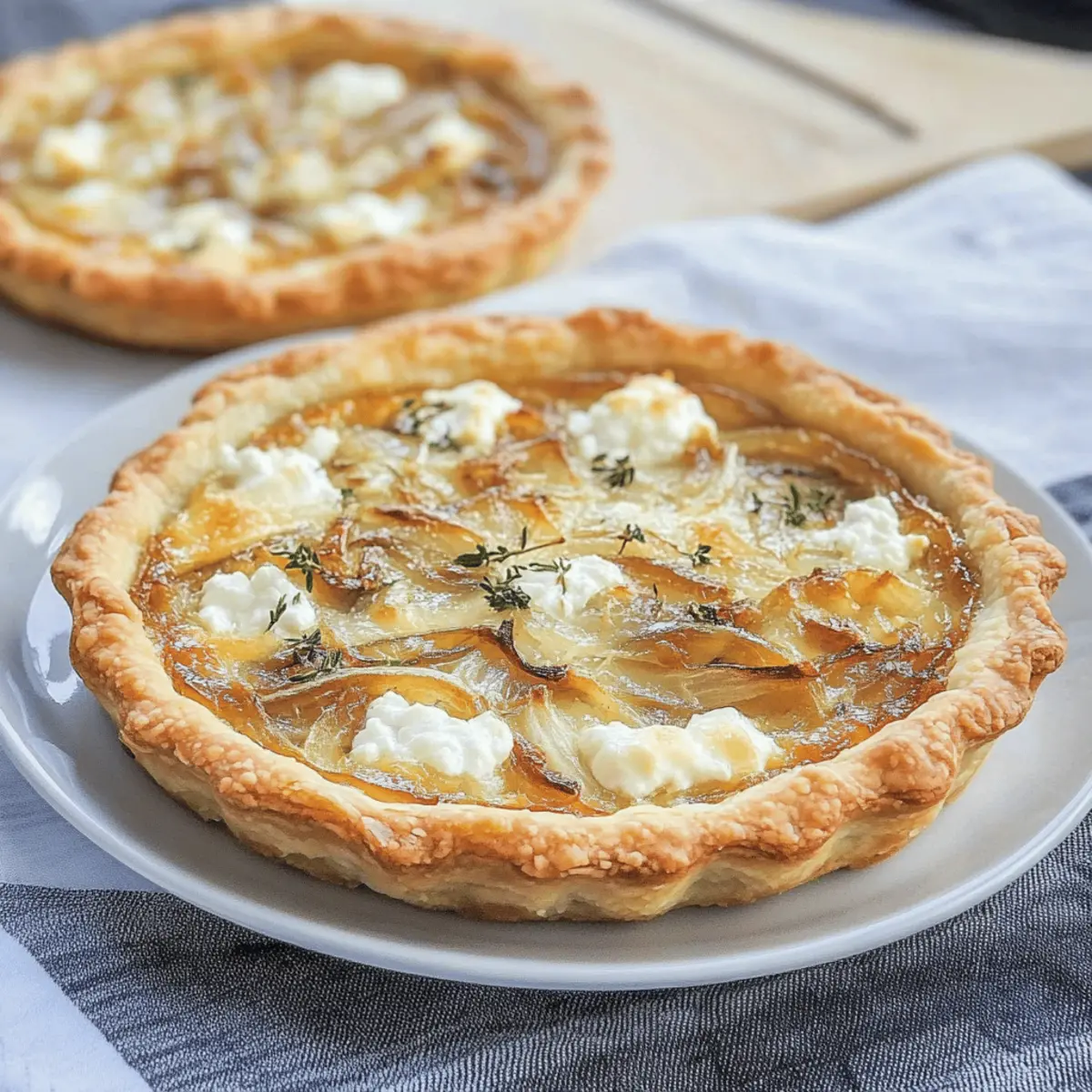 Irresistible Caramelized Onion and Goat Cheese Tartlets Delight