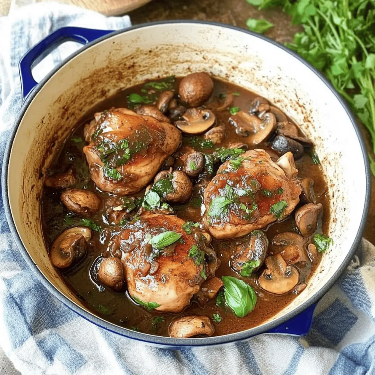 Chicken Pinot Noir with Wild Mushrooms for Cozy Fall Nights