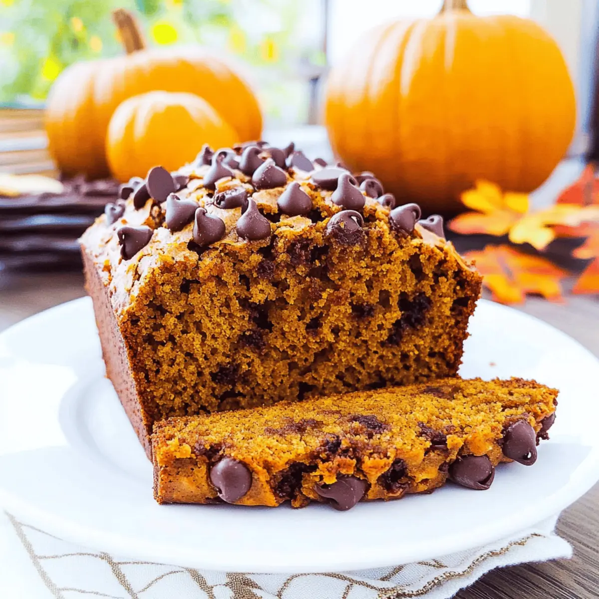 Mouthwatering Chocolate Chip Pumpkin Bread for Cozy Fall Days
