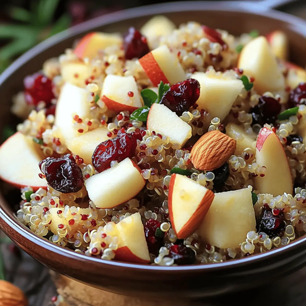 Cranberry Apple Quinoa Salad That’s Bursting with Flavor