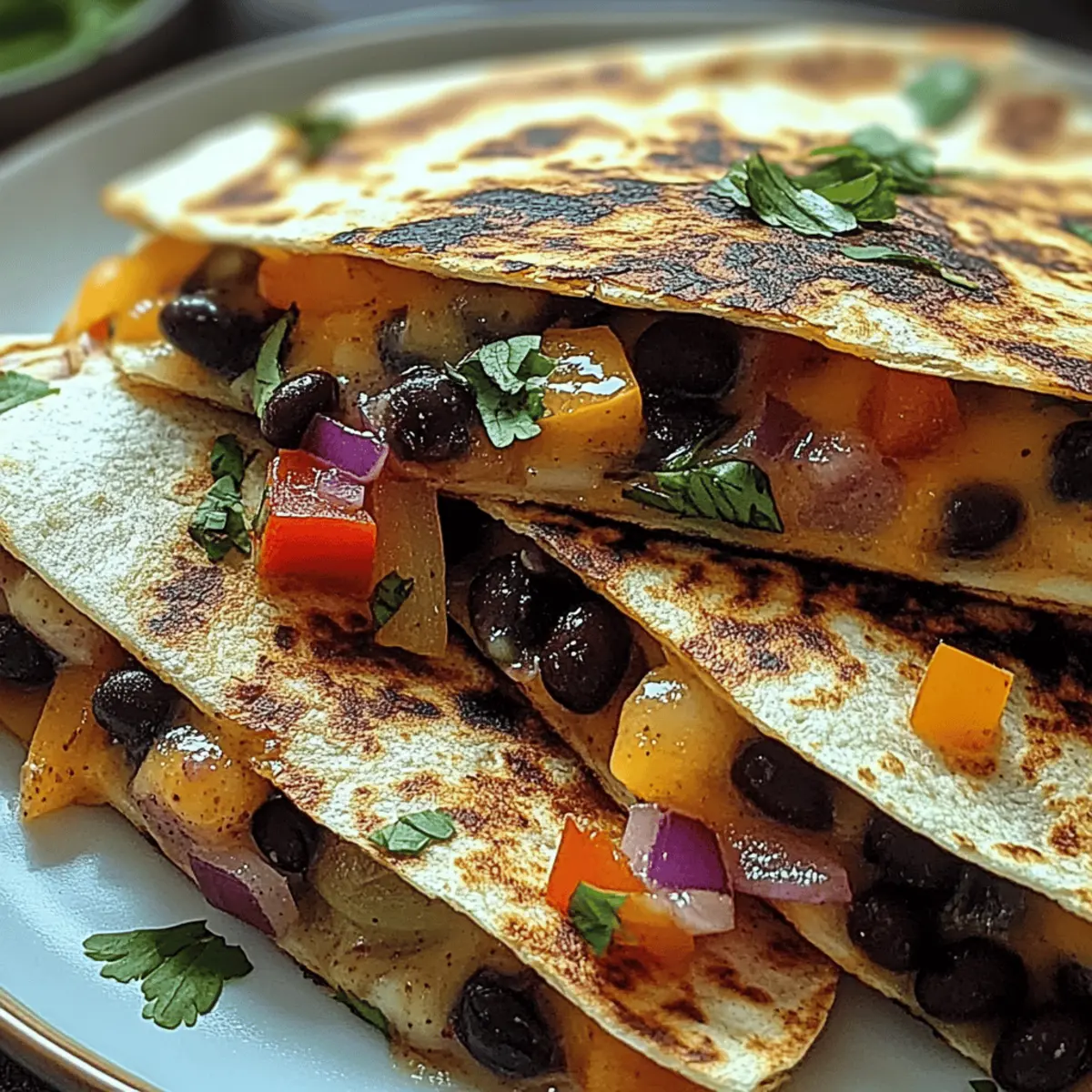Crispy Black Bean Quesadillas: Quick, Flavor-Packed Delight