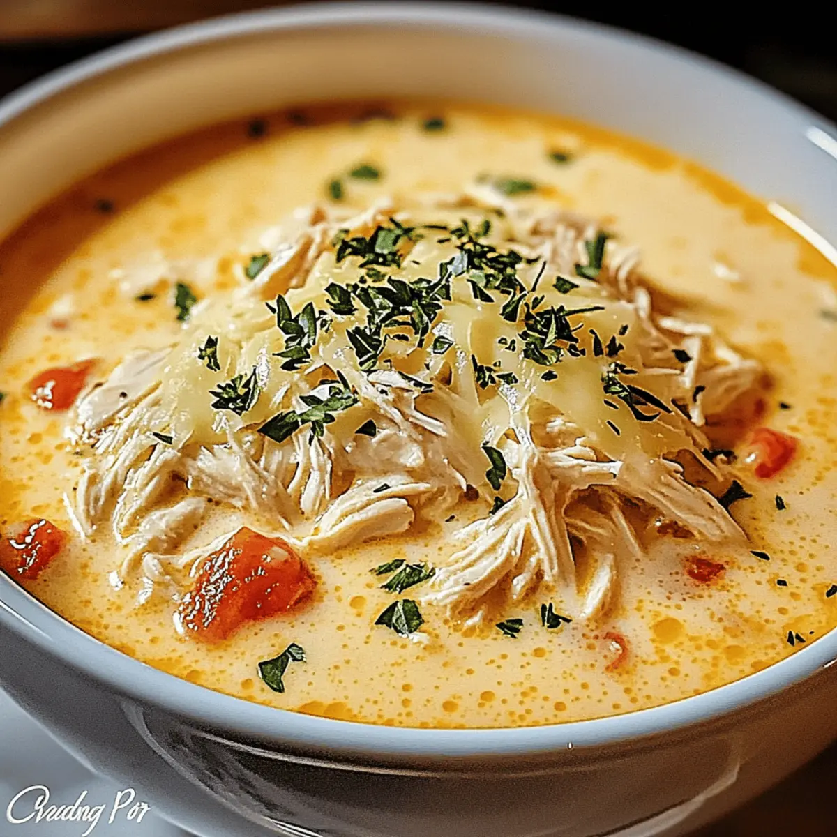 Crock Pot Creamy Chicken Parmesan Soup for Cozy Nights