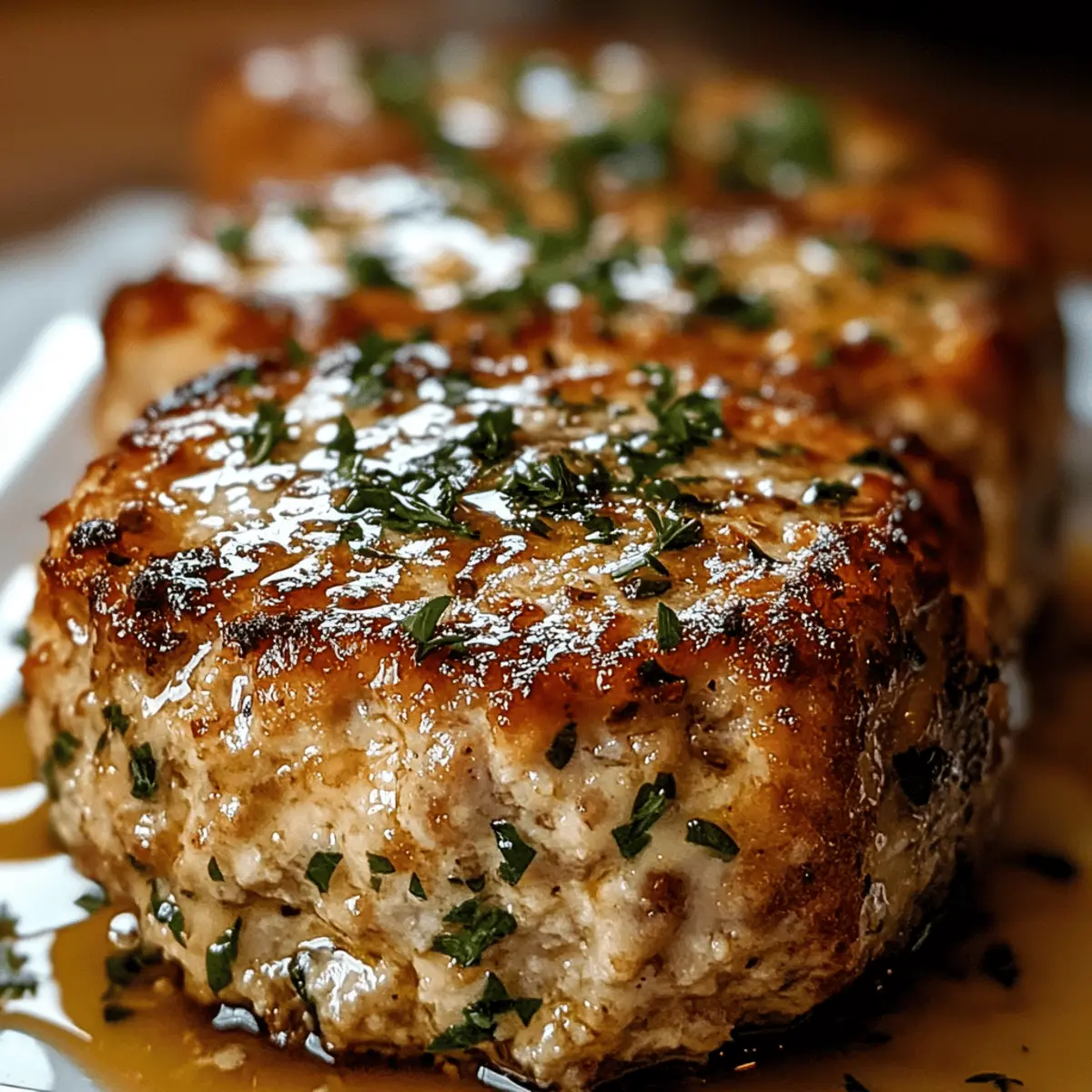 Garlic Parmesan Chicken Meatloaf with a Healthy Twist