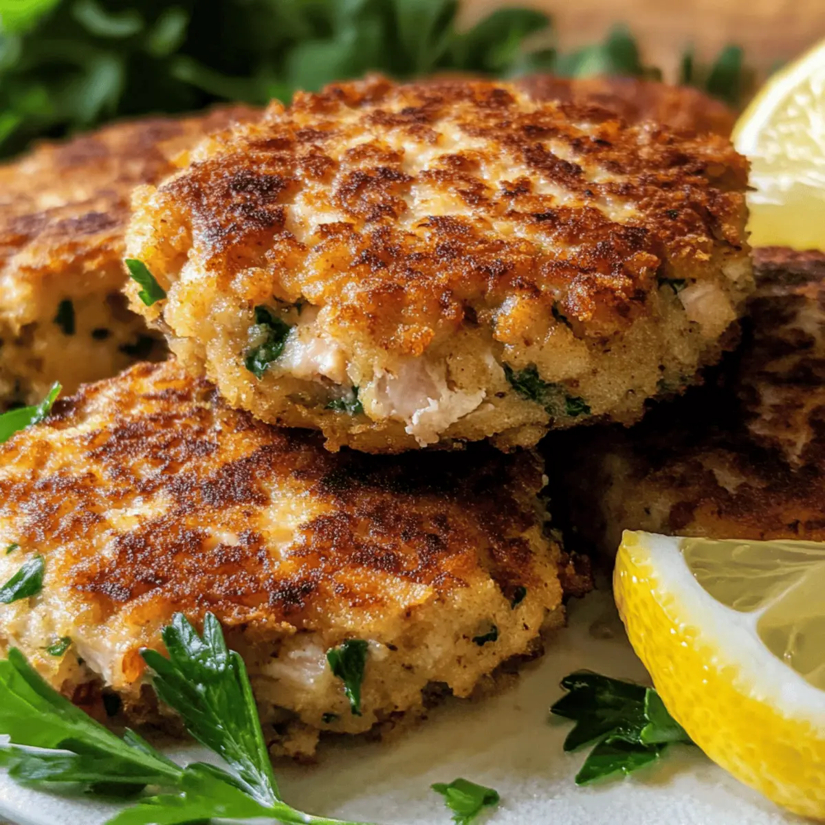 Golden Crispy Salmon Cakes with Zesty Lemon-Dill Delight