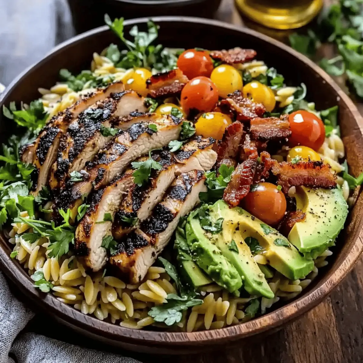 Grilled Lemon Herb Chicken Avocado Orzo Salad Delights You’ll Love