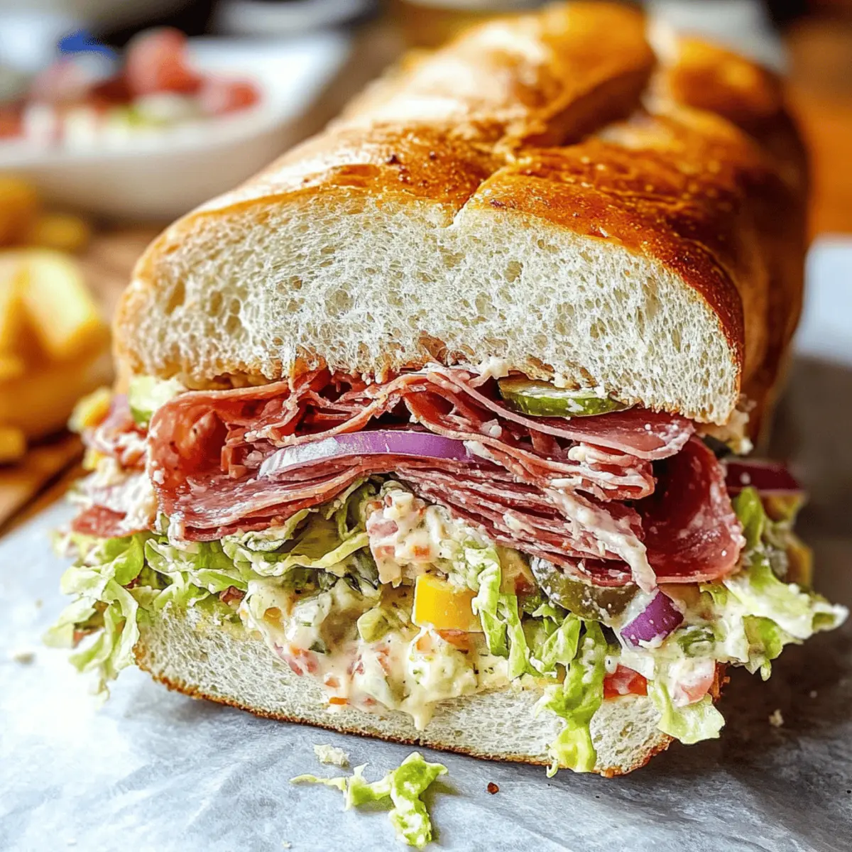 Savor the Flavor with Italian Grinder Salad Sandwich Delight