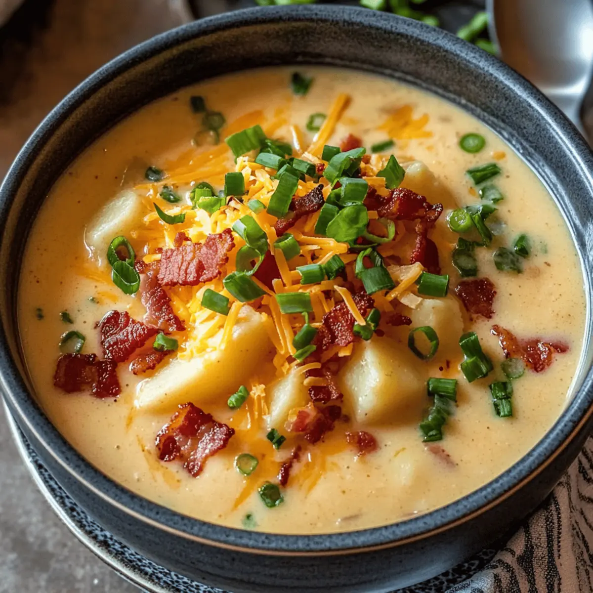 Creamy Loaded Baked Potato Soup to Warm Your Soul