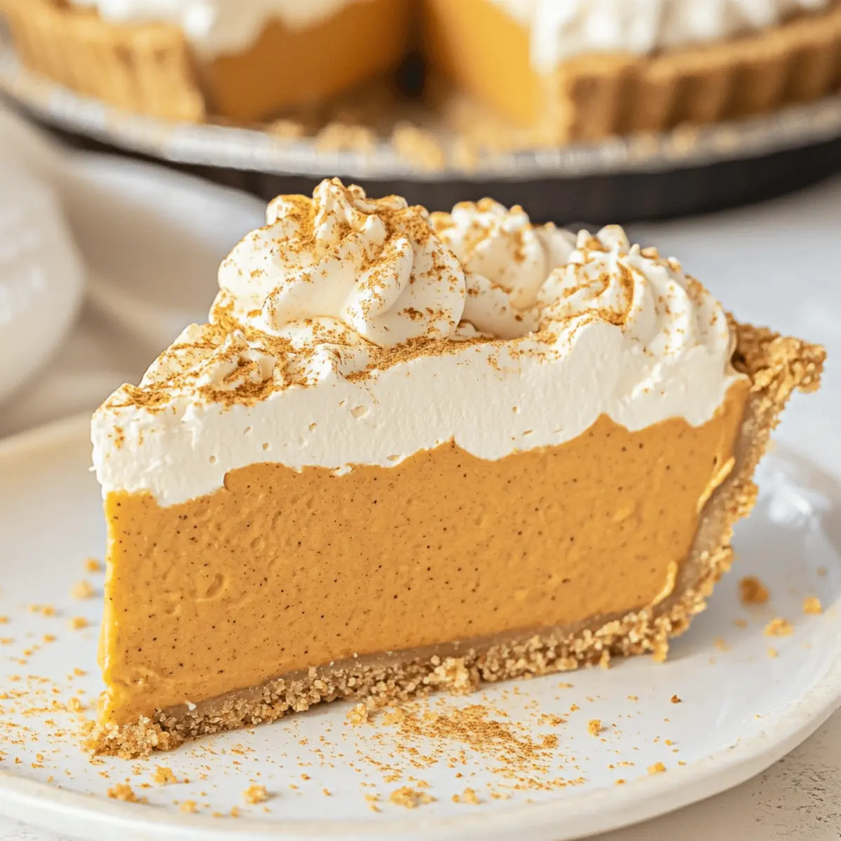No Bake Marshmallow Pumpkin Pie: Effortless Holiday Delight