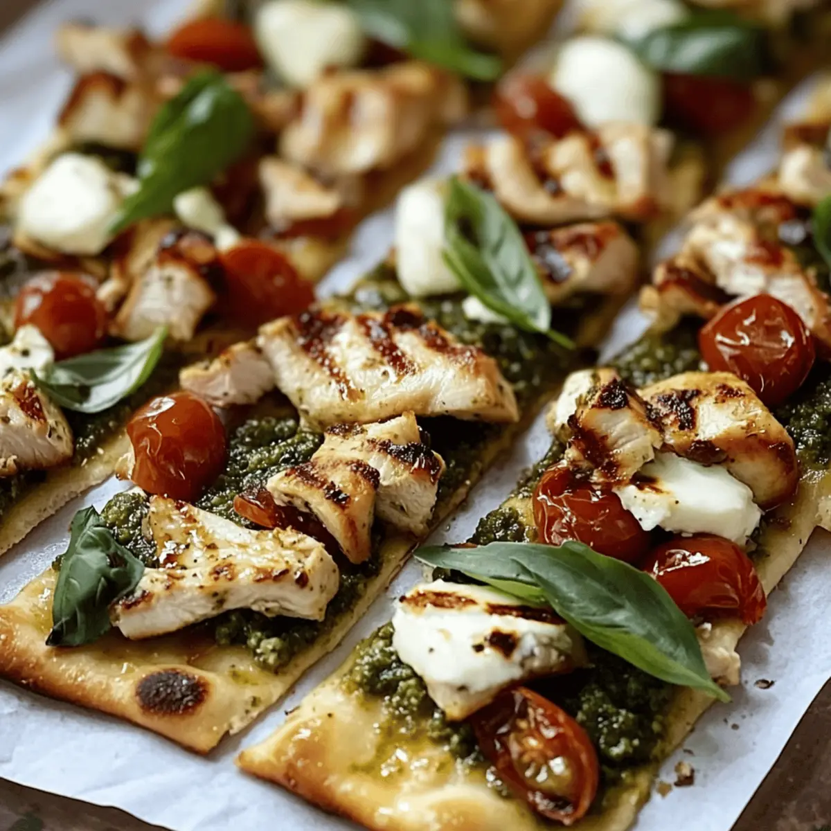 Delicious Pesto Chicken Flatbread for Easy Weeknight Dinners