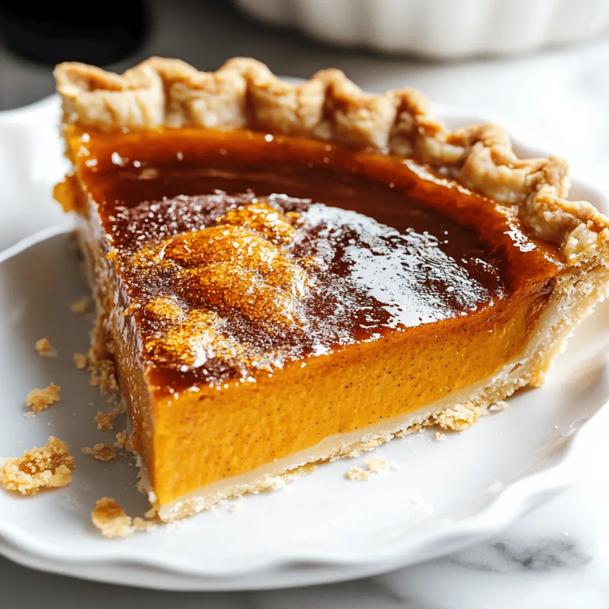 Pumpkin Pie Brulee with Bourbon Vanilla: A Cozy Fall Delight