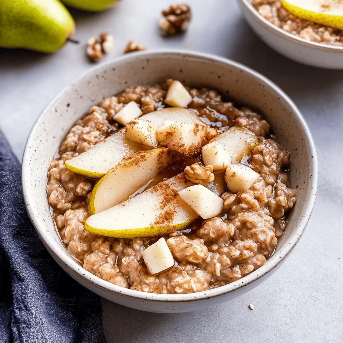 Creamy Spiced Pear Oatmeal for Cozy Fall Mornings