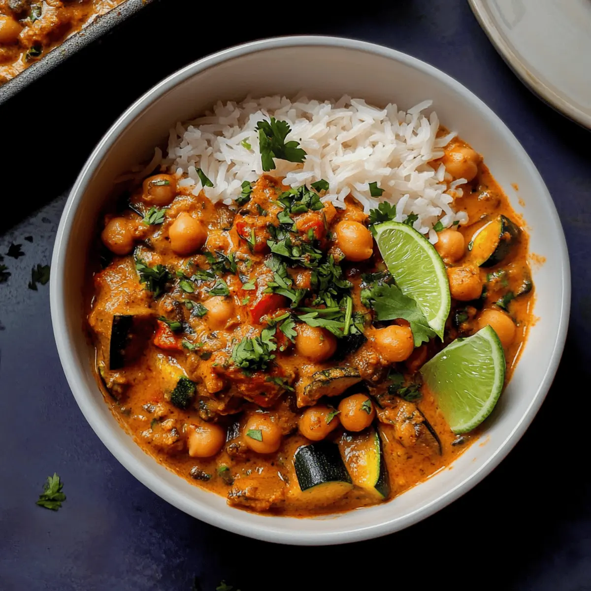 Savory Spicy Baked Zucchini Chickpea Curry You'll Crave