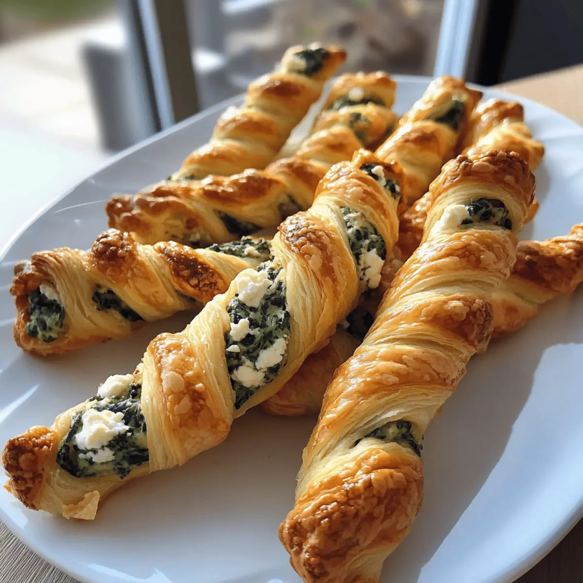 Spinach Feta Puff Pastry Twists for Effortless Appetizers