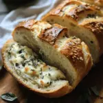 Swirled Garlic Herb And Cheese Bread