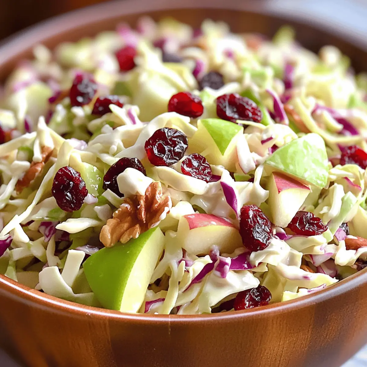 Zesty Apple Cranberry Coleslaw for a Refreshing Twist