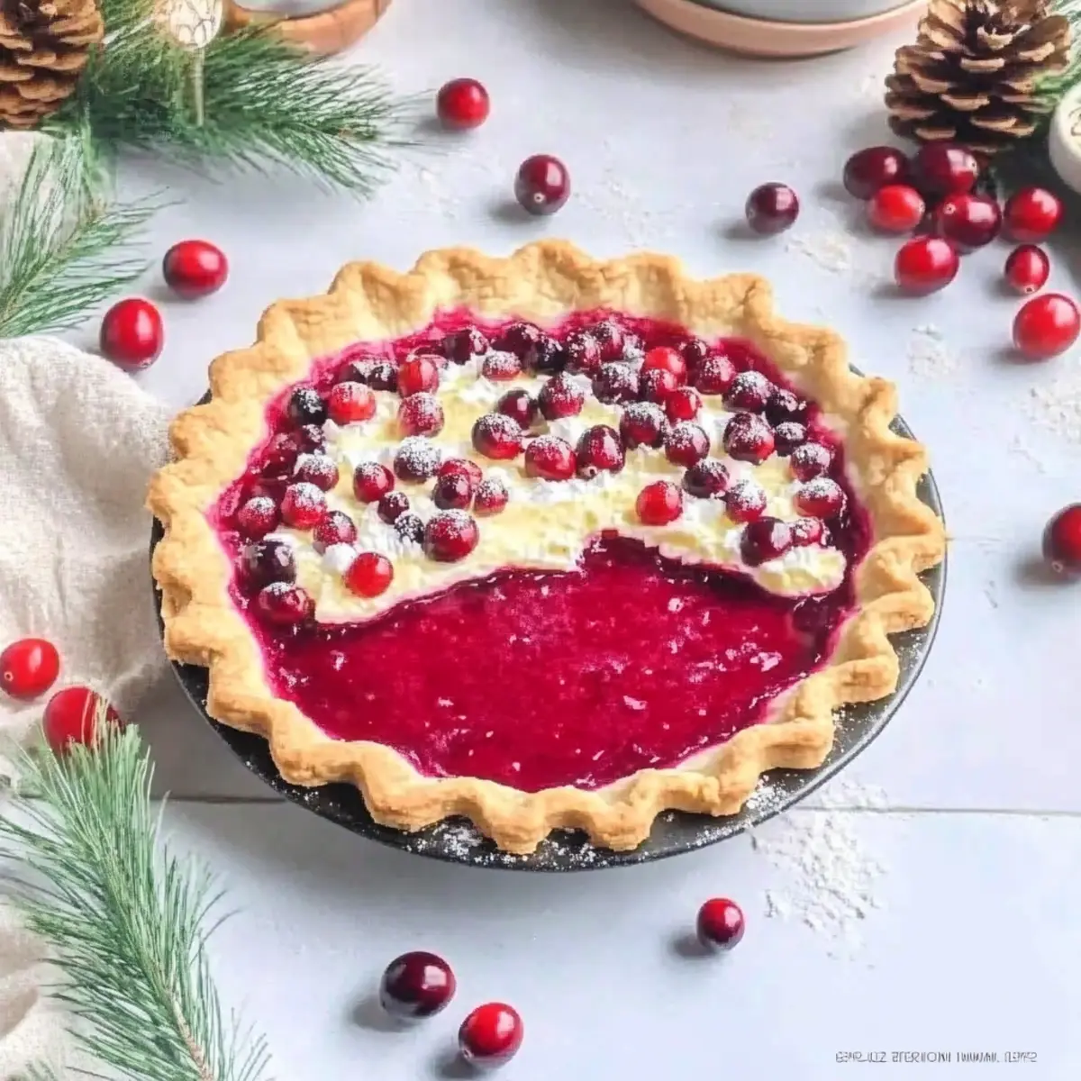 Cranberry Custard Pie: A Creamy Twist on Holiday Tradition