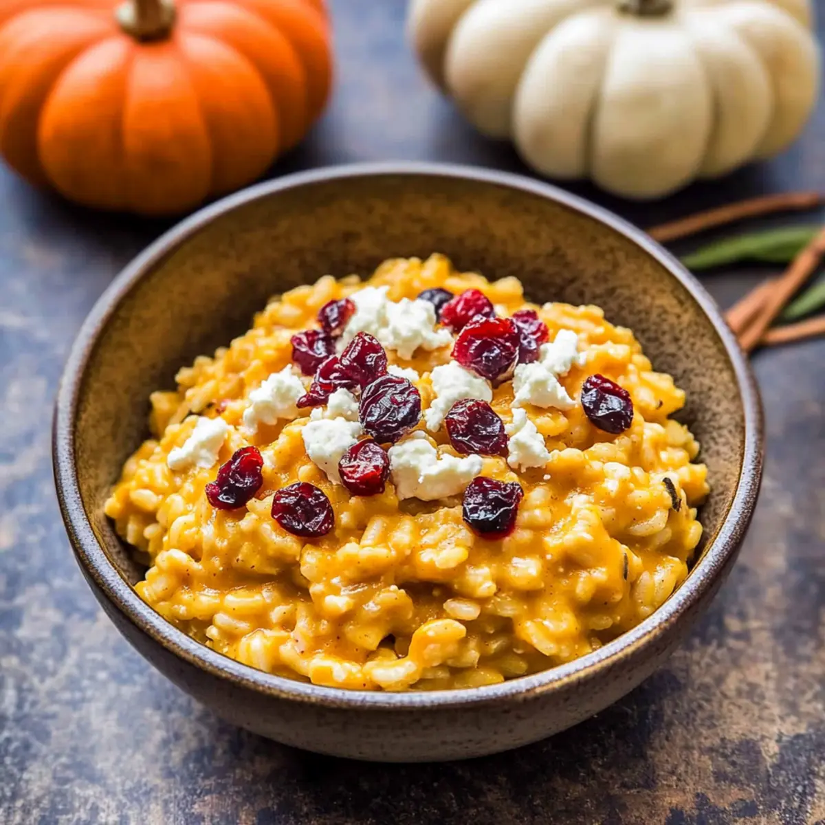 Creamy Baked Pumpkin Goat Cheese Risotto for Cozy Fall Nights