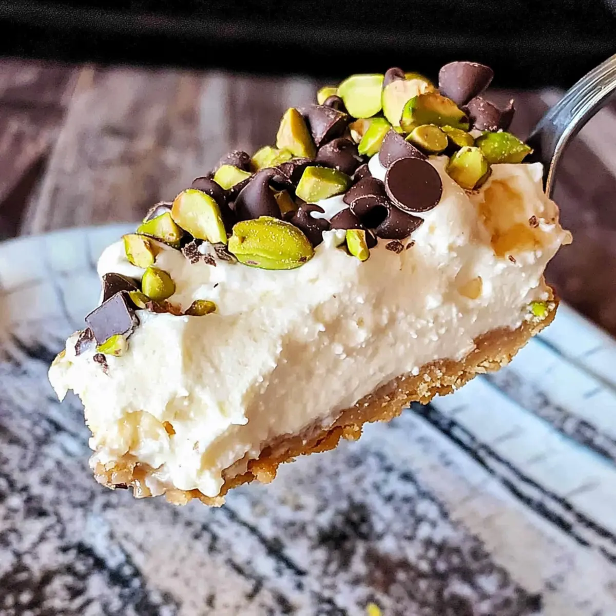 Delicious Italian Cannoli Cream Pie with Sugar Cone Crust