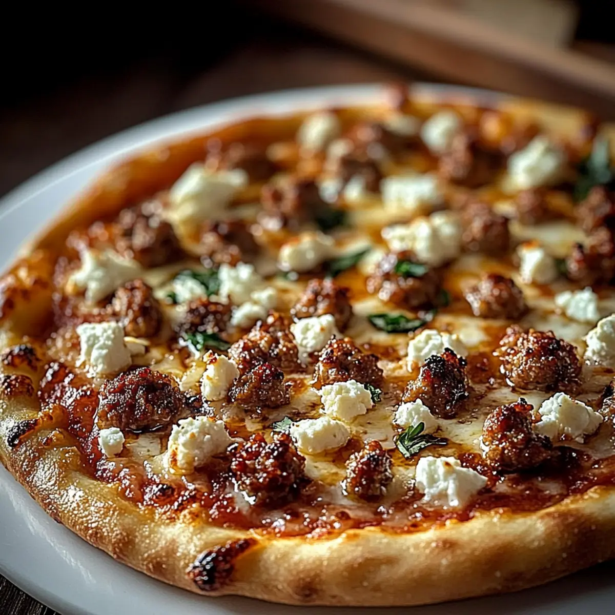 Sausage Feta Honey Pizza: A Sweet and Savory Delight