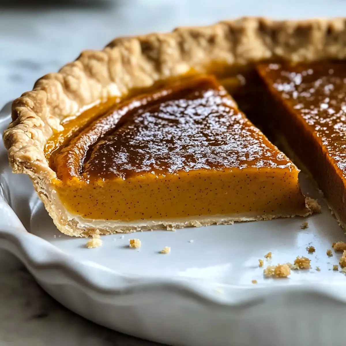 Delightful Bourbon Brûlée Pumpkin Pie with a Creamy Twist