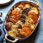 Cheesy Root Vegetable Gratin
