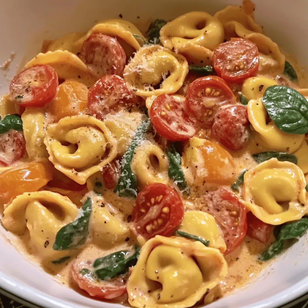 Creamy Tortellini with Tomatoes: A Cozy One-Pan Wonder