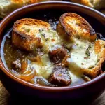 French Onion Short Rib Soup with Gruyère Toast