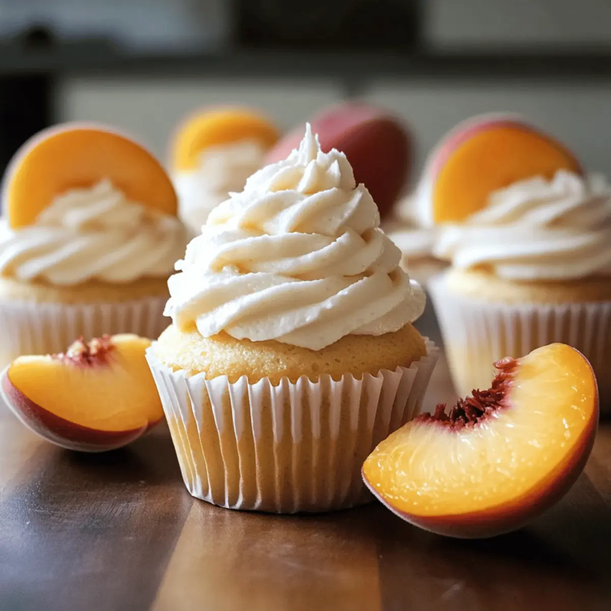 Honey Peach Cream Cheese Cupcakes: Sweet Summer Bliss