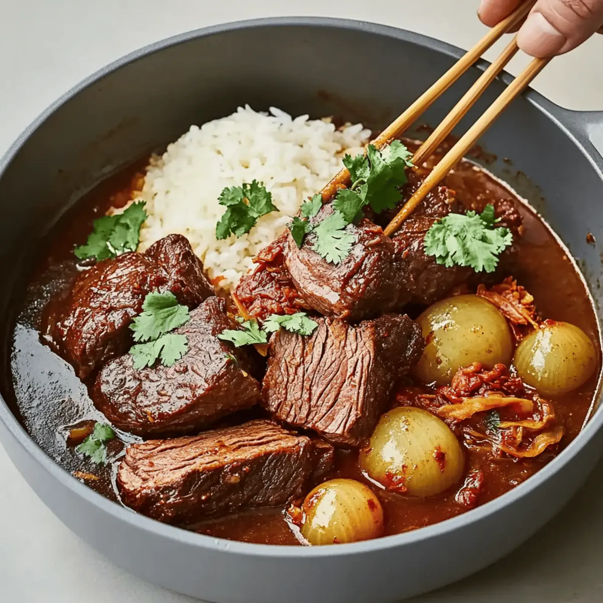 Korean Style Pot Roast: Tender Comfort Food Delight