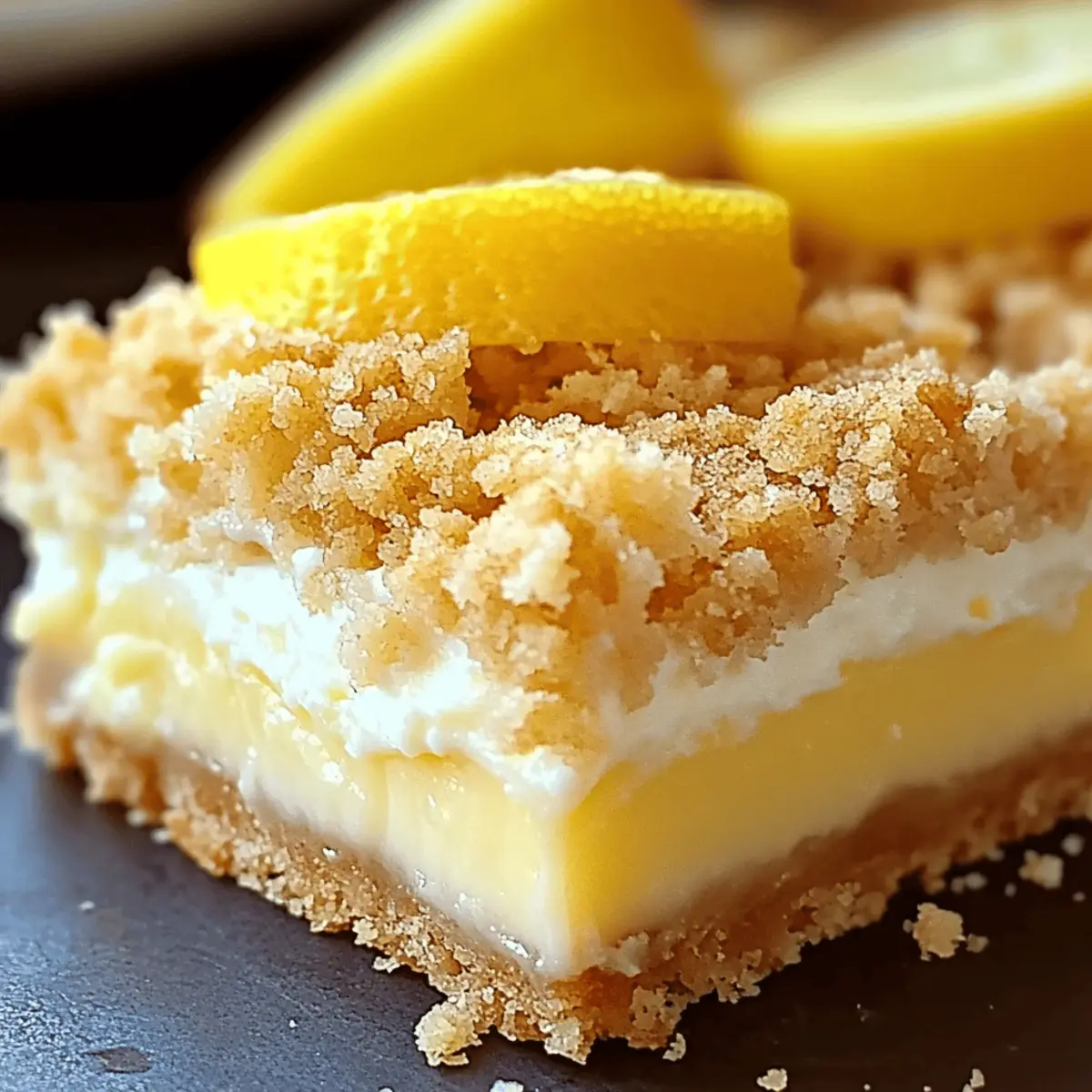 Lemon Cheesecake Crumb Bars for a Refreshing Treat at Home
