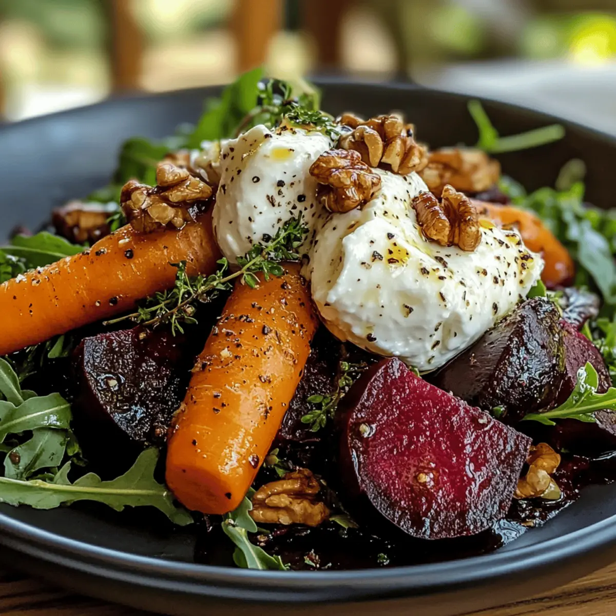 Roasted Beets and Carrots Salad with Burrata for Cozy Nights