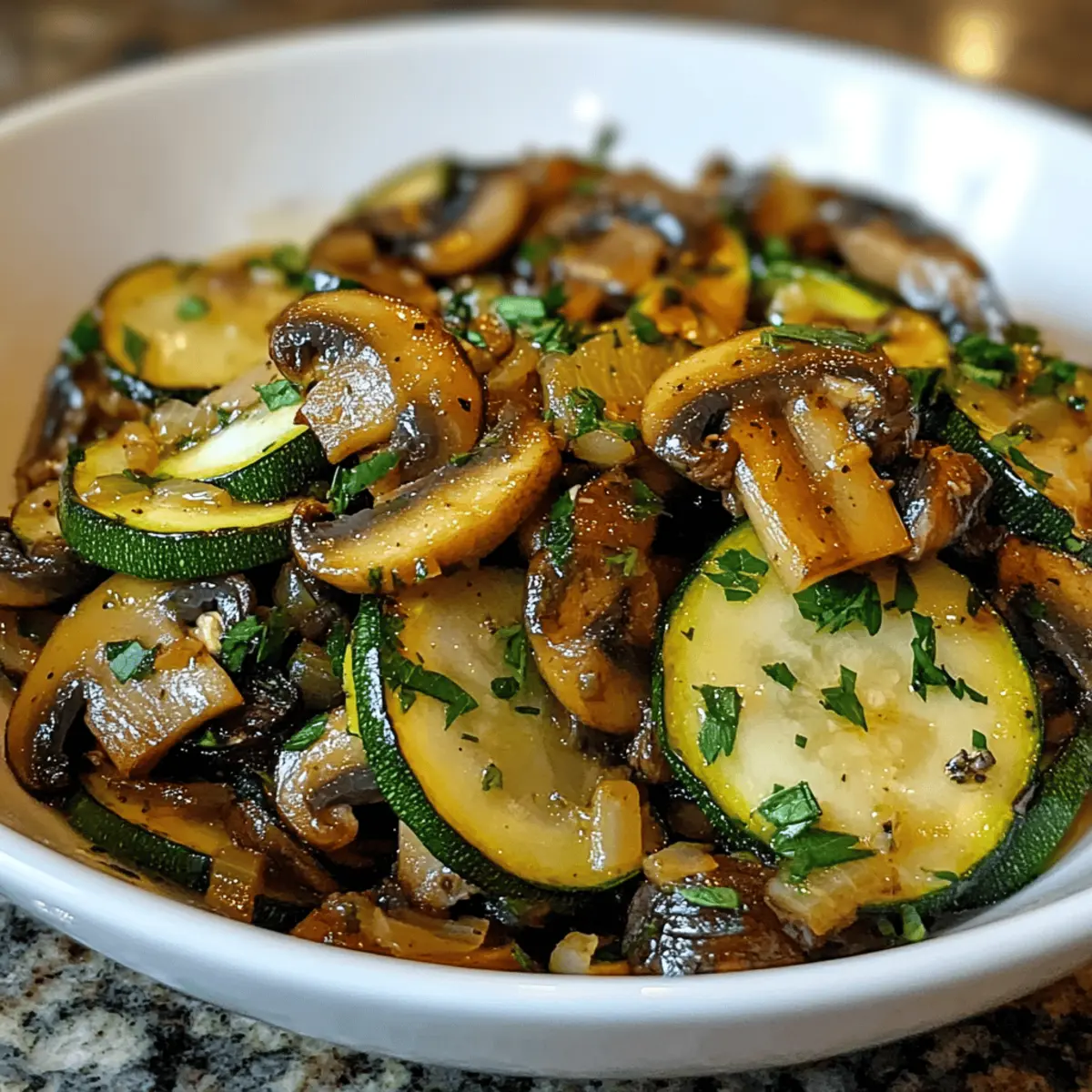 Sautéed Zucchini, Mushrooms, And Onions for Busy Nights
