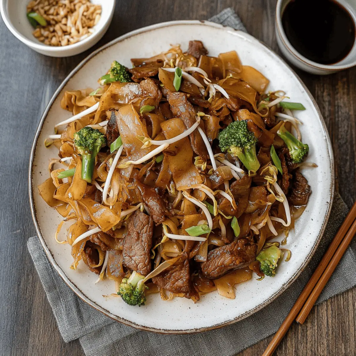 Savor Vietnamese Flat Rice Noodles with Beef Tonight
