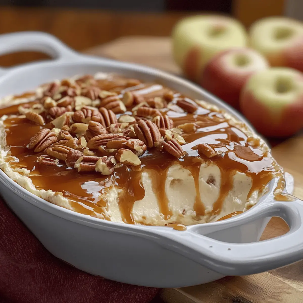 Creamy Caramel Apple Cheesecake Dip for Fall Gatherings