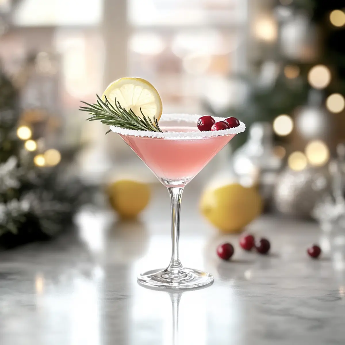 Festive Holiday Lemon Drop Cocktail for Merry Gatherings