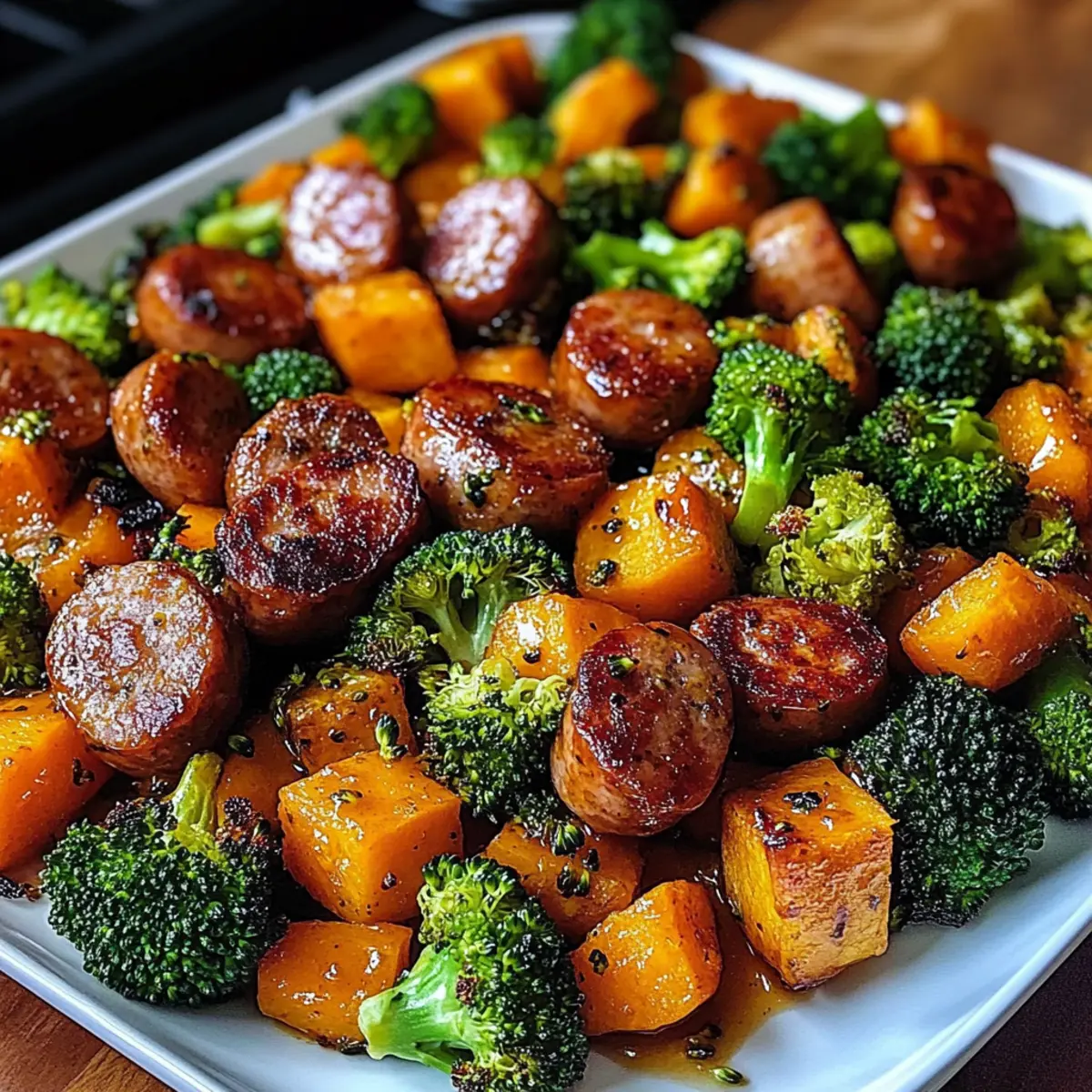 Sweet and Savory Honey Garlic Sheet Pan Sausage Bliss