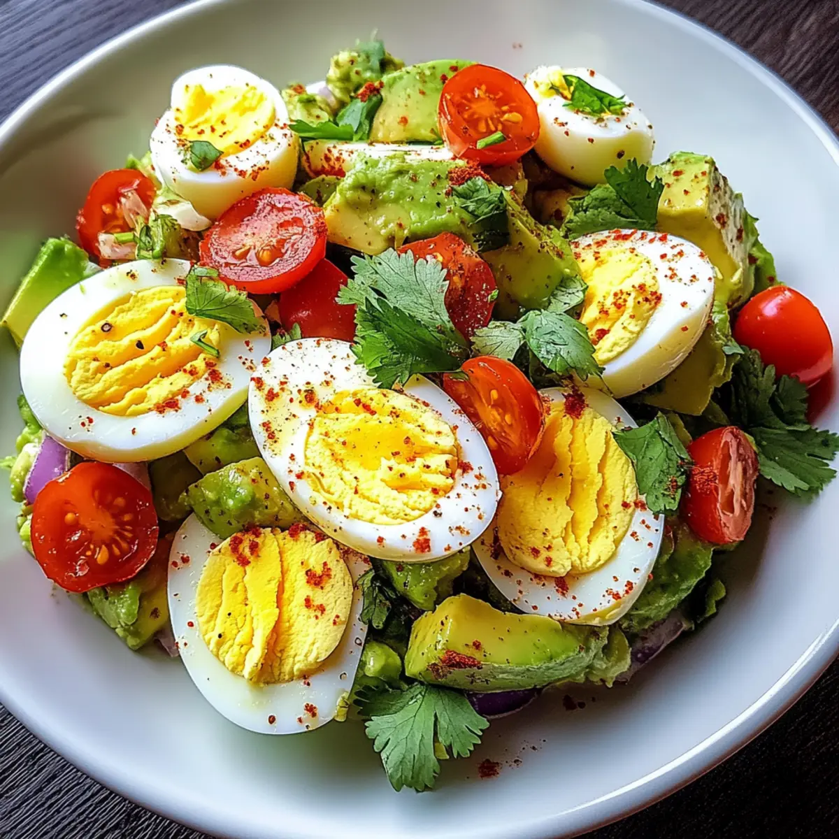 Delicious Workout Egg Avocado Salad for Healthy Energy Boost