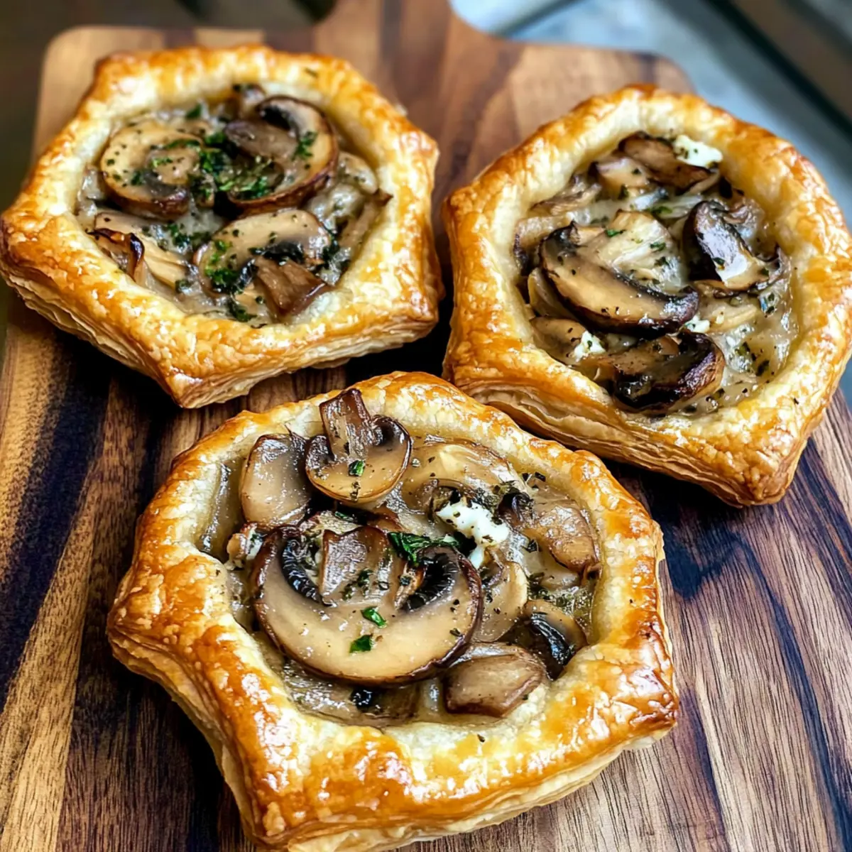 Mushroom, Shallot and Herbed Goat Cheese Tarts Made Easy