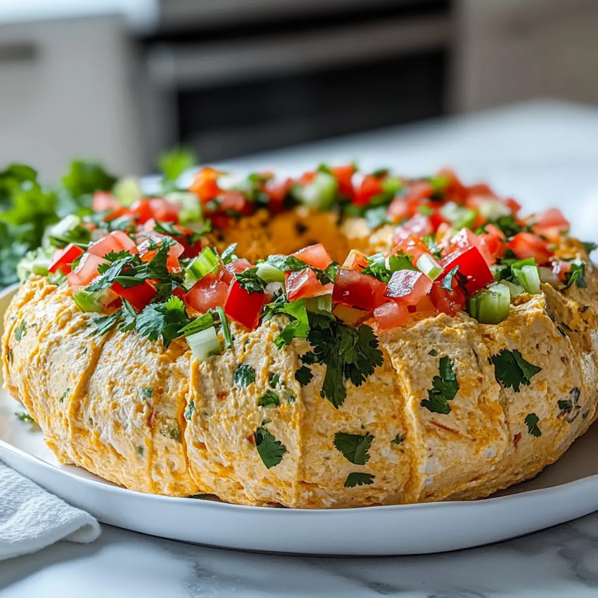Christmas Taco Cheese Ball Wreath: A Festive Flavor Explosion