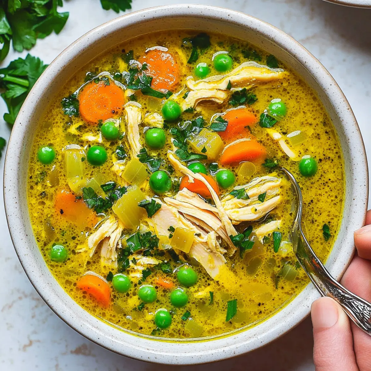 Anti Inflammatory Turmeric Chicken Soup for Cozy Nights