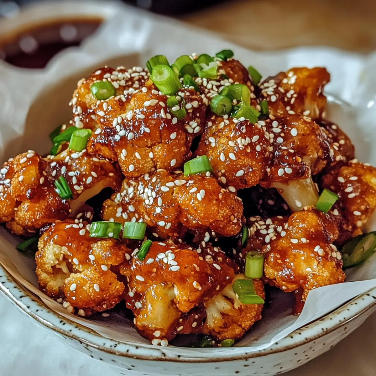 Crispy Korean Baked Cauliflower: Sweet, Spicy Delight