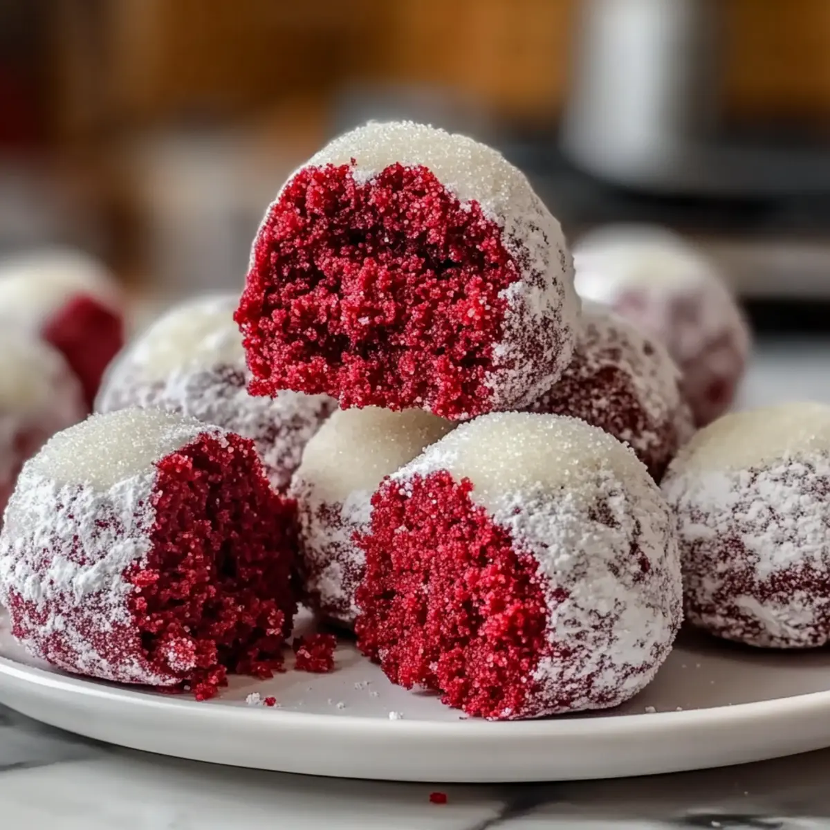 Snowy Red Velvet Snowballs That Melt in Your Mouth