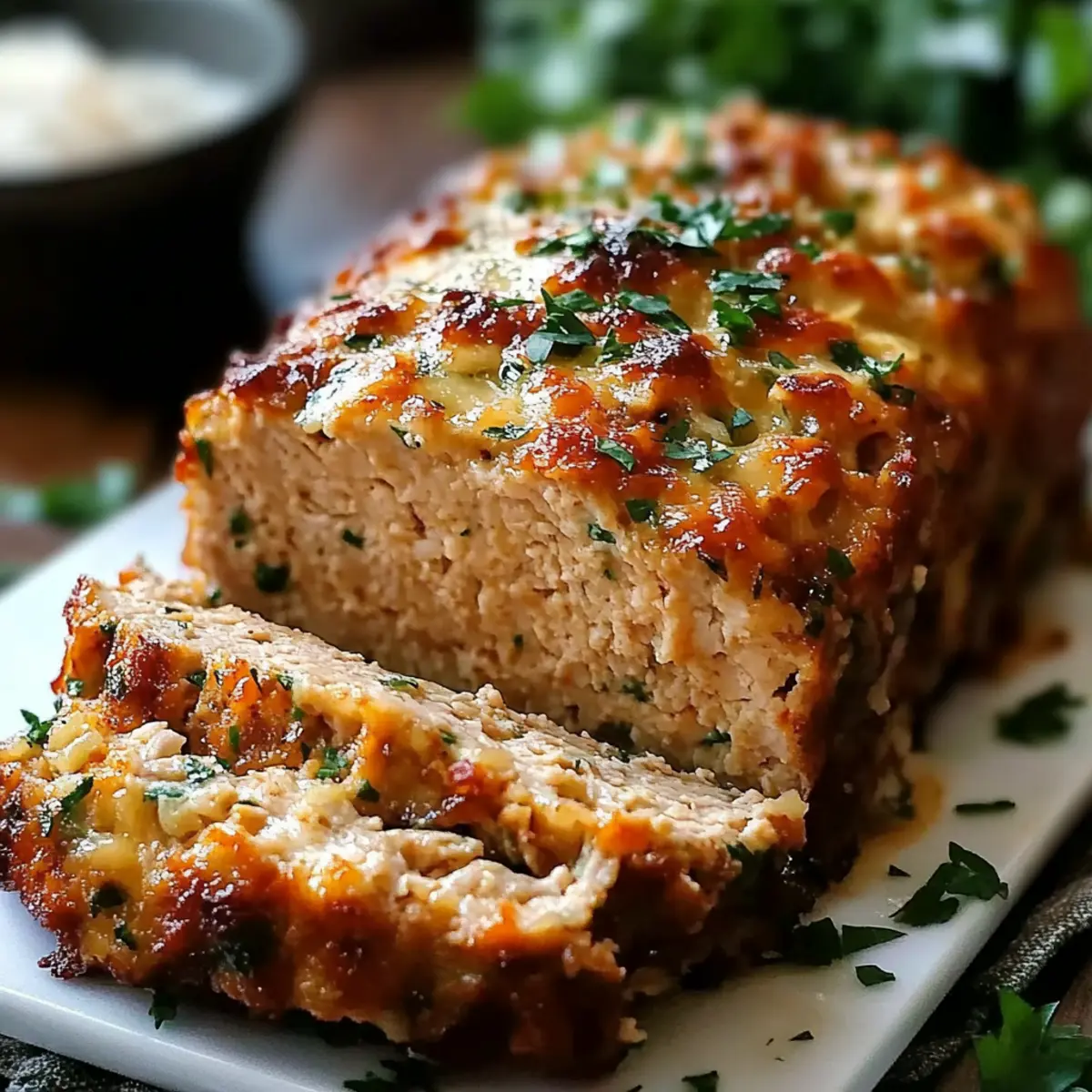 Garlic Parmesan Chicken Meatloaf - A Juicy Family Favorite