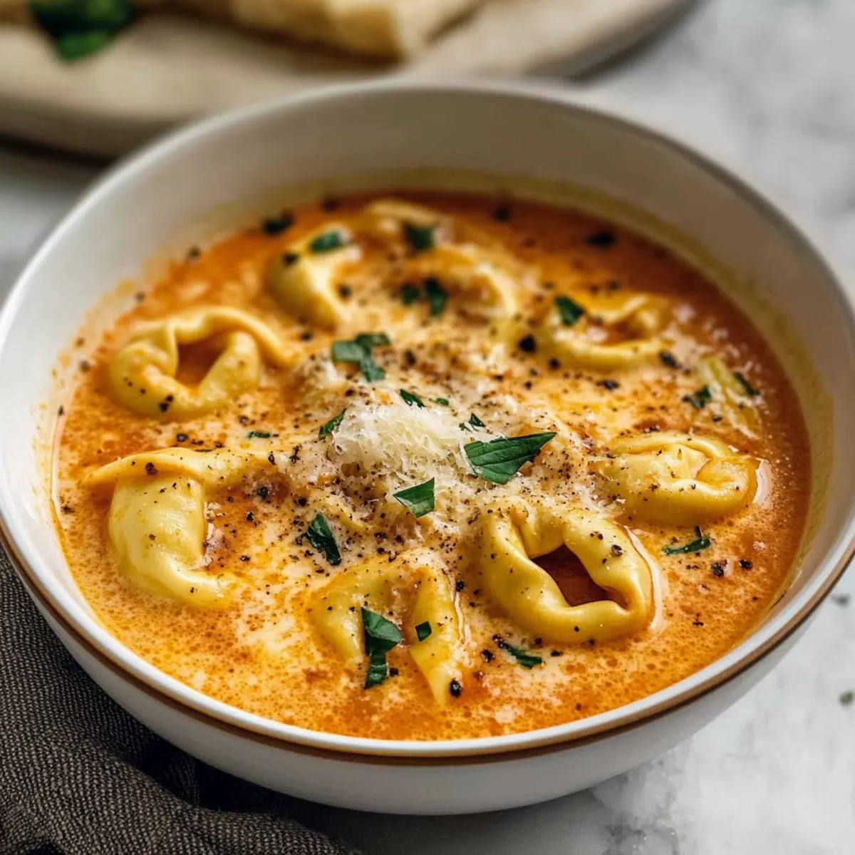 Cheesy Tomato Tortellini Soup for Cozy Family Nights