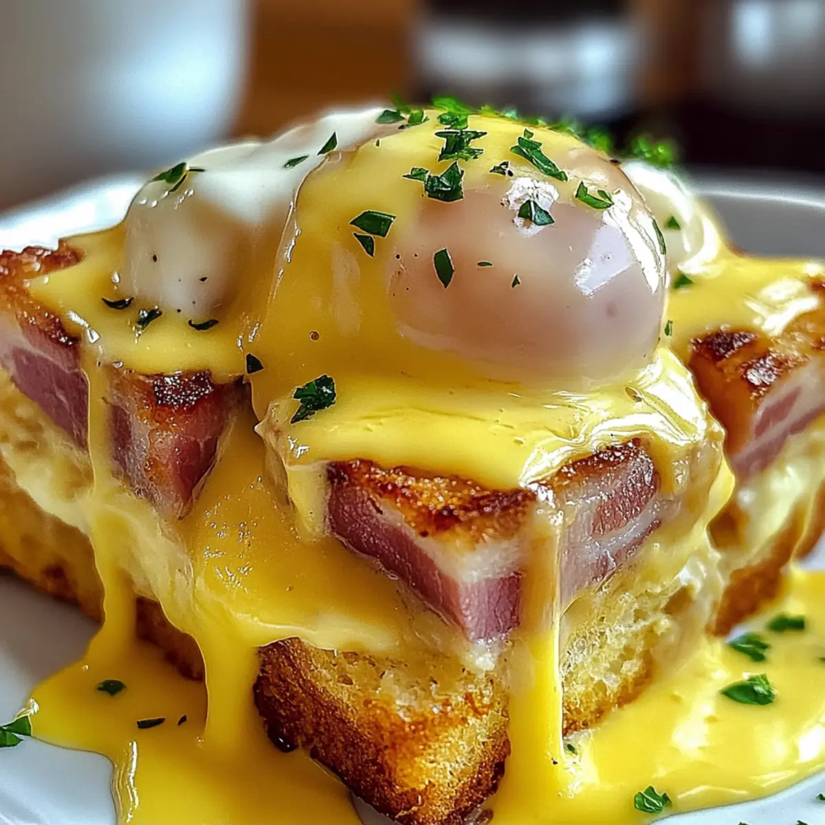 Savory Eggs Benedict Casserole Bake Perfect for Brunch Gatherings