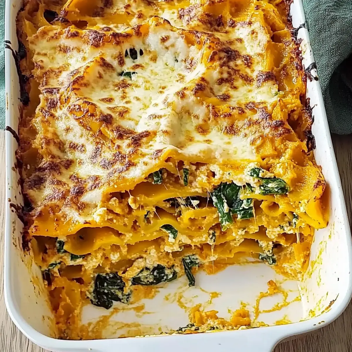 Discover Comfort: Italian Butternut Squash and Spinach Lasagna