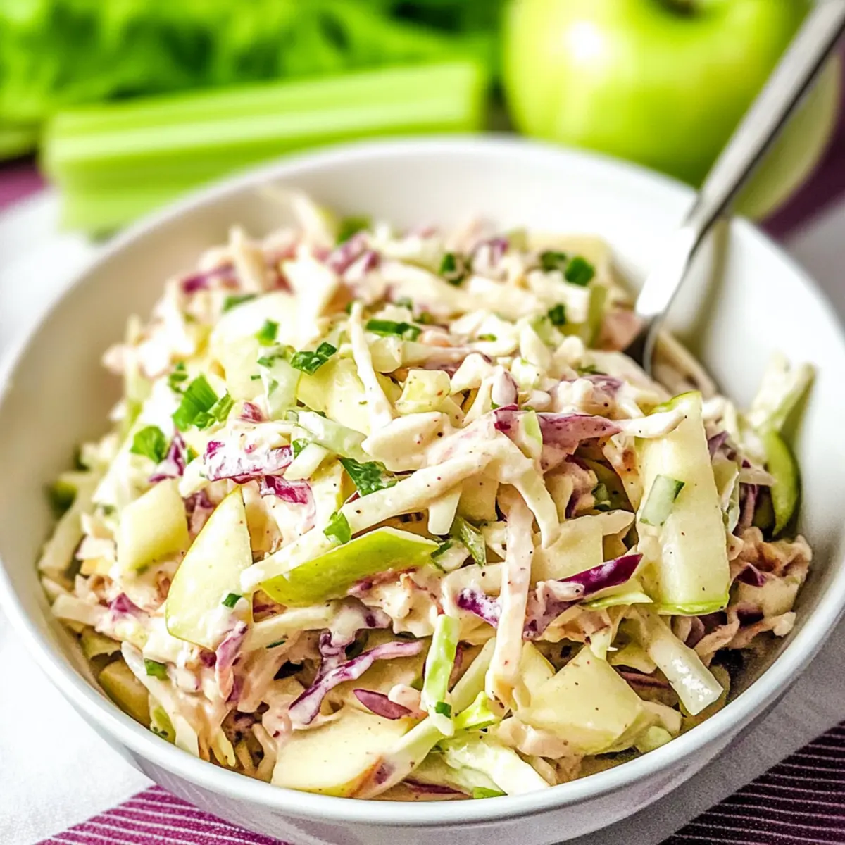Sweet and Tangy Apple Coleslaw Salad You’ll Crave This Fall