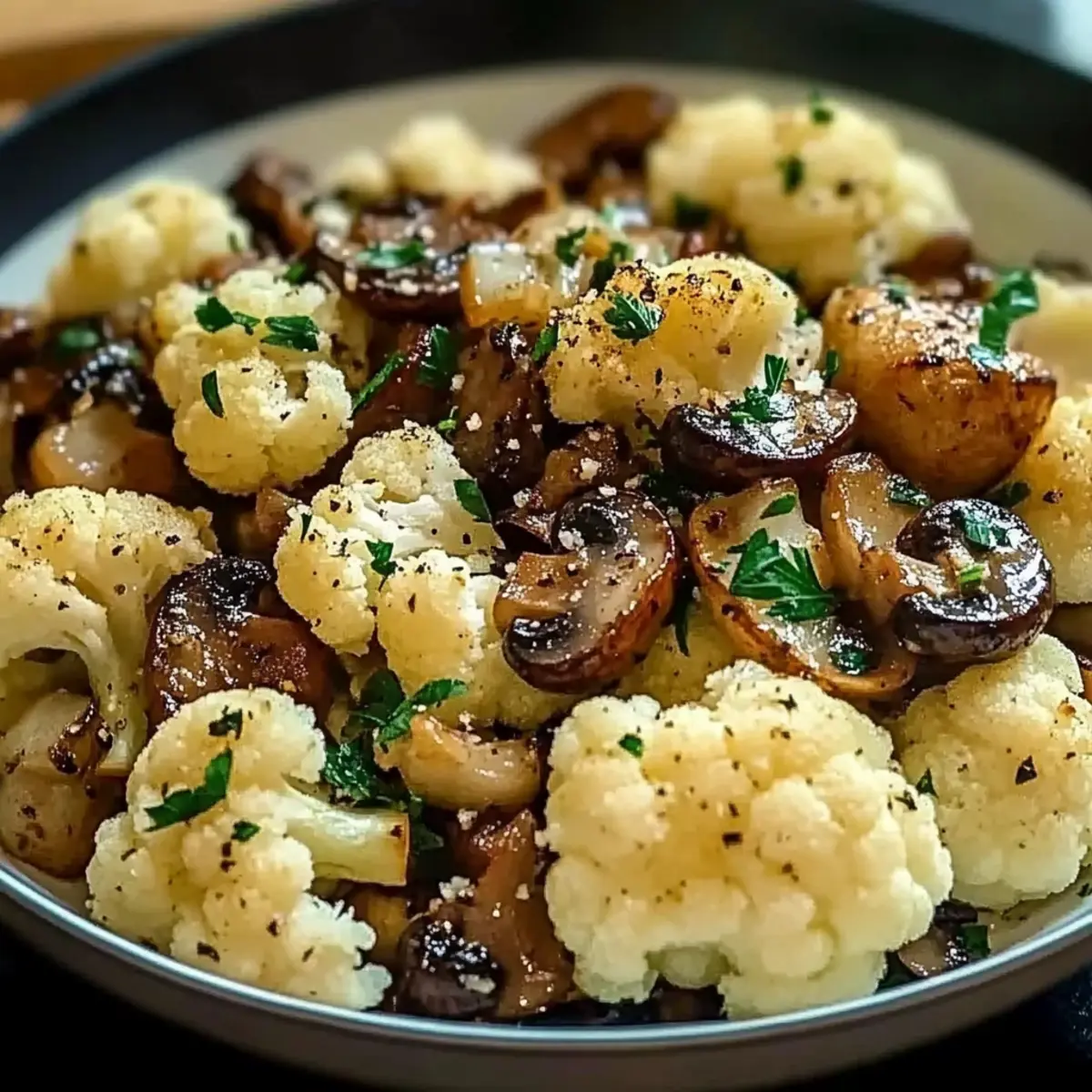 Garlic Cauliflower Mushroom Skillet: A Flavorful Veggie Delight