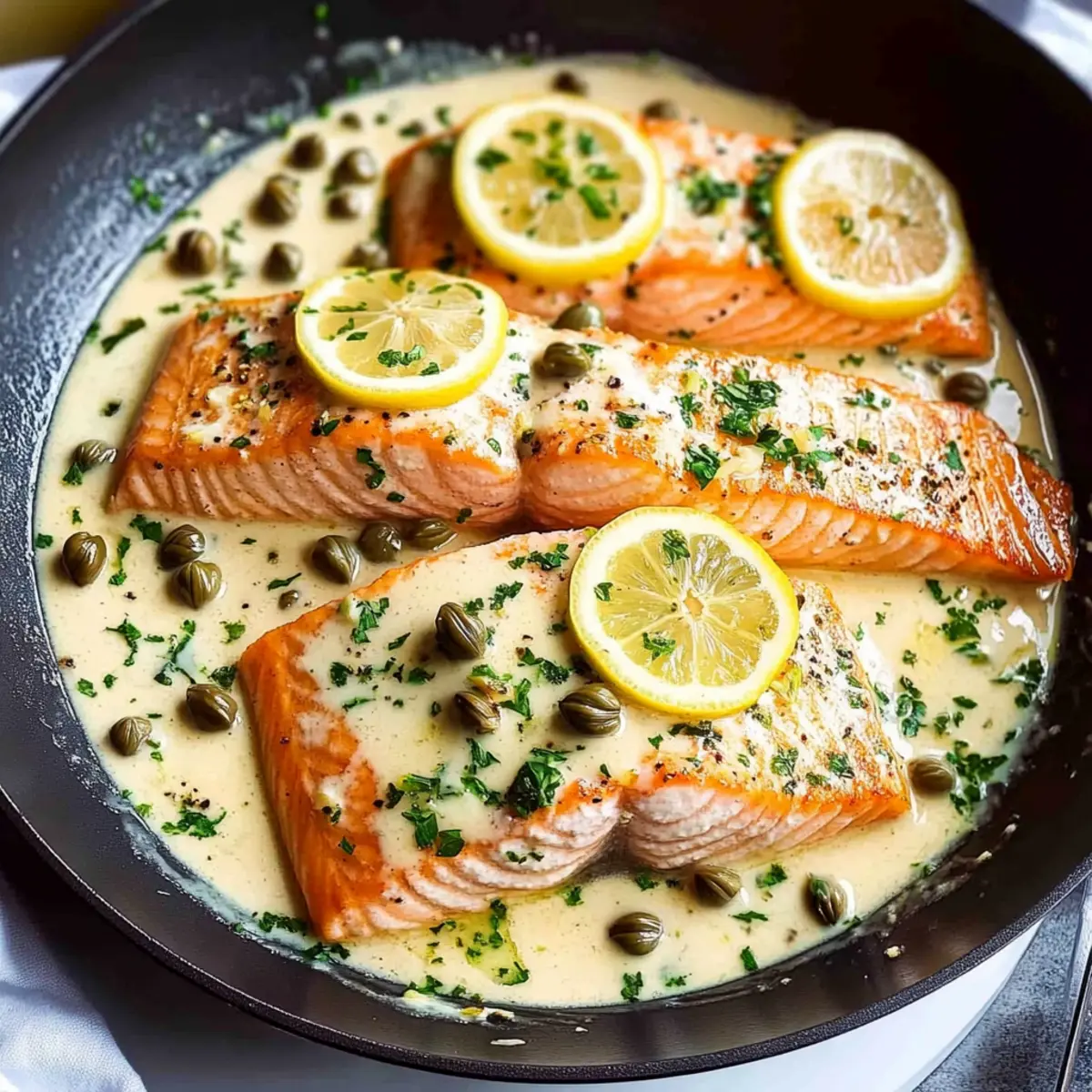 Creamy Salmon Piccata: A Comforting Weeknight Delight