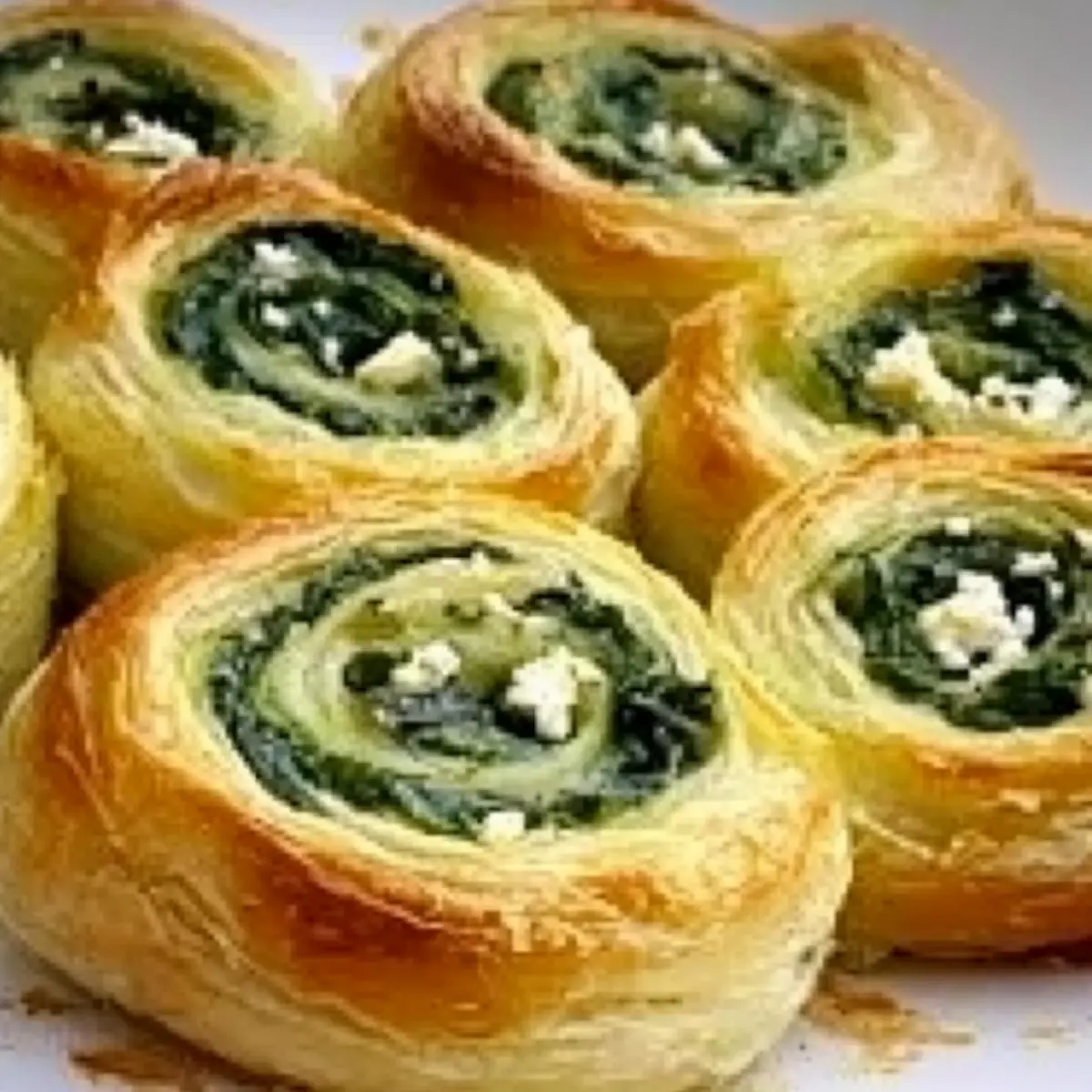 Spinach and Feta Cheese Puff Pastry Rolls for Quick Appetizers